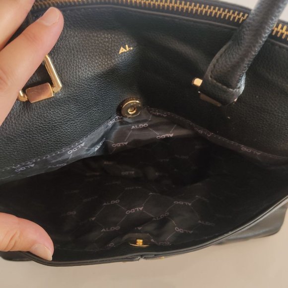 Large Aldo Black Handbag - Picture 10 of 12